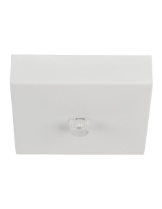 100mm Surface Mounted Square Canopy WhiteHV9705-9025-WHT-SQ