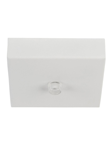 100mm Surface Mounted Square Canopy White