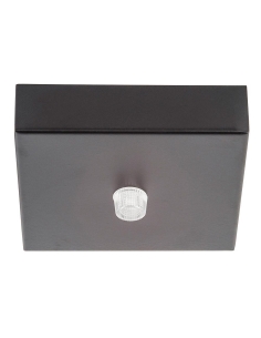 100mm Surface Mounted Square Canopy BlackHV9705-9025-BLK-SQ