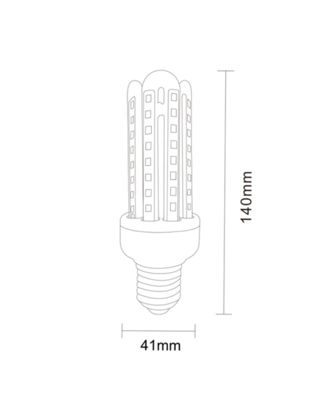 3U002 - 12V AC/DC 3U LED Globes (9W)3U002