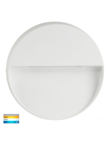 Round Surface Mounted Step Light White