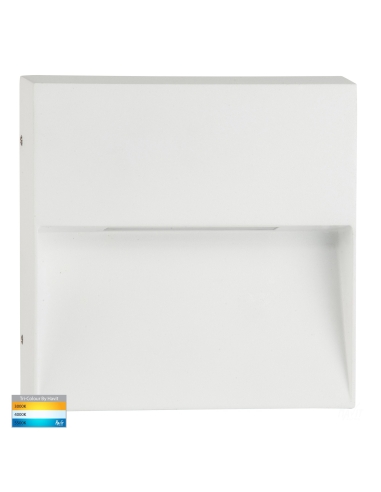 Square Surface Mounted Step Light White