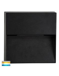 Square Surface Mounted Step Light BlackHV3276T-BLK-240V