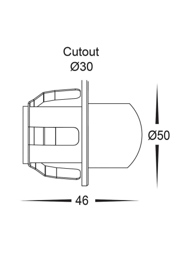 HV3264W - Sako 316 Stainless Steel Recessed Up & HV3264W