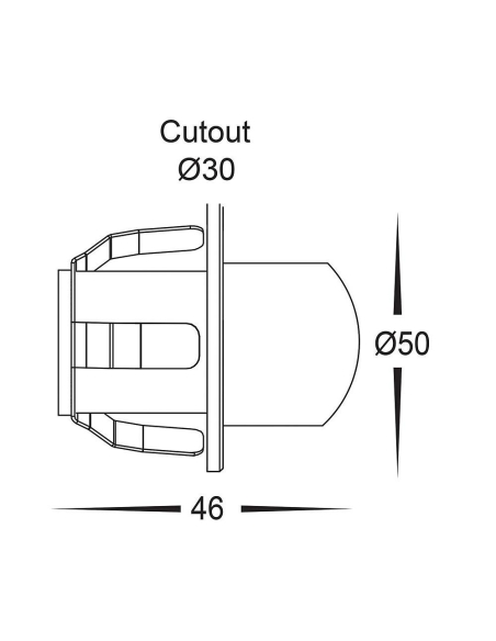 HV3264W - Sako 316 Stainless Steel Recessed Up & HV3264W