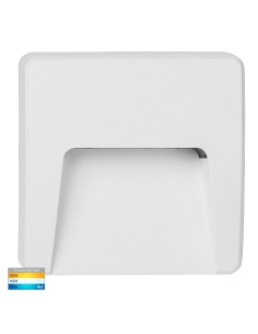 Square White Surface Mounted PC Step LightHV3222T-WHT