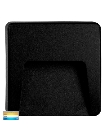 HV3222T-BLK - HV3222T-Black - Seefore Polycarbonate Black LED Step Light