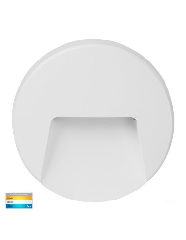 Round White Surface Mounted PC Step Light