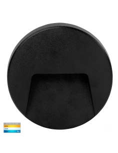 Round Black Surface Mounted PC Step LightHV3221T-BLK