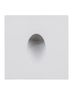 Mini Recessed Square Step Light White AluminiumHV3216C-WHT