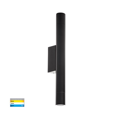 Dugo Aluminium Black Up & Down Wall Light