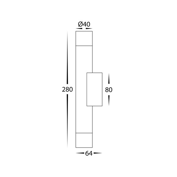 HV10393T - Dugo Aluminium White Up & Down Wall HV10393T