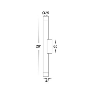 HV10395T - Dugo Aluminium White Up & Down Wall LightHV10395T 2