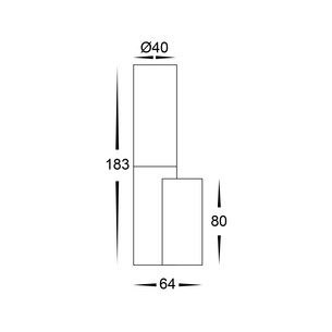 HV10931T-BLK - HV10931T-Black - Akril Aluminium Black Wall HV10931T-BLK 2