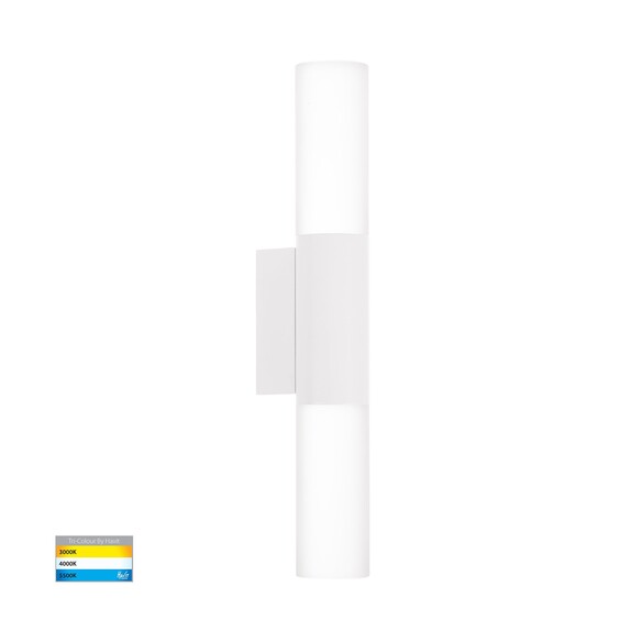 HV10932T-WHT - HV10932T-White - Akril Aluminium White 2 Light Wall Light