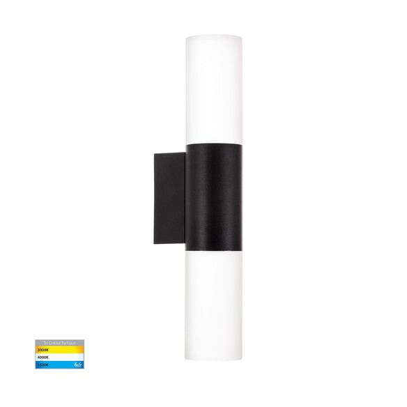HV10942T-BLK - HV10942T-Black - Akril Aluminium Black 2 Light Wall Light