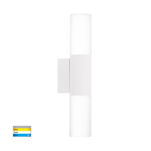 HV10942T-WHT - HV10942T-White - Akril Aluminium White 2 Light Wall Light