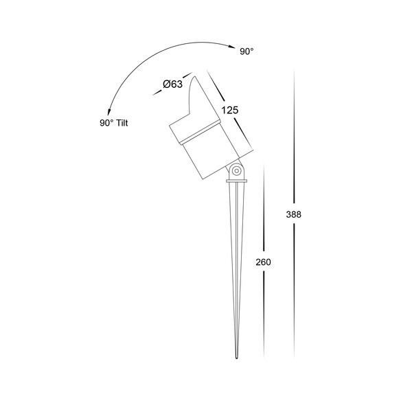HV1429-7W-HOOD - Aluminuim Black Hood To Suit HV1429-7W-HOOD