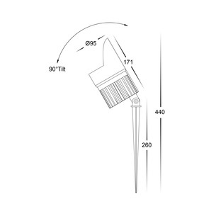 HV1429-24W-HOOD - Aluminium Black Hood To Suit HV1429T-24WHV1429-24W-HOOD 2