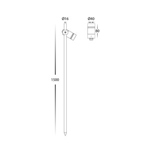 HV1441T-1-BLK - HV1441T-1-Black - Lille Black 1500mm TRI HV1441T-1-BLK 2