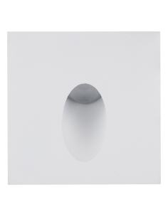 Recessed Square Step Light White AluminiumHV3215C-WHT
