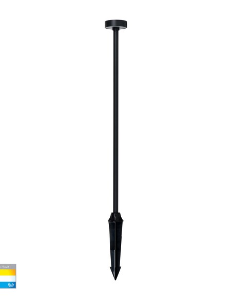 HV1512T-BLK-24V - HV1512T-Black-24V - Vertex Aluminium Black LED Bollard Spike Light