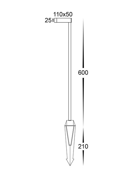 HV1517T-AB-24V - Lindri Antique Brass LED Bollard HV1517T-AB-24V