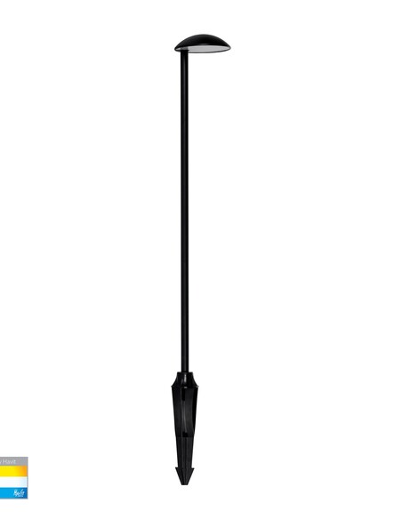 HV1524T-BLK-24V - HV1524T-Black-24V - Konoa Aluminium Black LED Bollard Spike Light