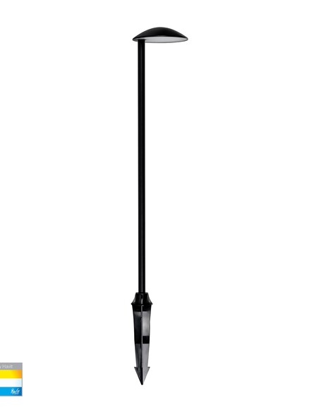 HV1526T-BLK-24V - HV1526T-Black-24V - Konoa Aluminium Black LED Bollard Spike Light