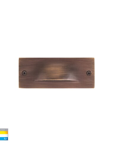 Corba Antique Brass 3W Recessed Brick Light