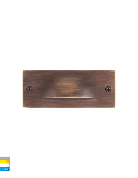 HV3011T-AB-240V - HV3011T-AB-12V | HV3011T-AB-240V - Corba Antique Brass 3W Recessed Brick Light