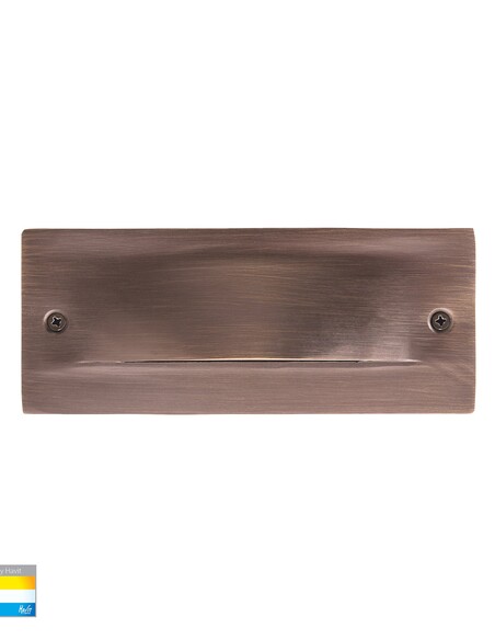 HV3012T-AB-12V - HV3012T-AB-12V | HV3012T-AB-240V - Corba Antique Brass 6W Recessed Brick Light 