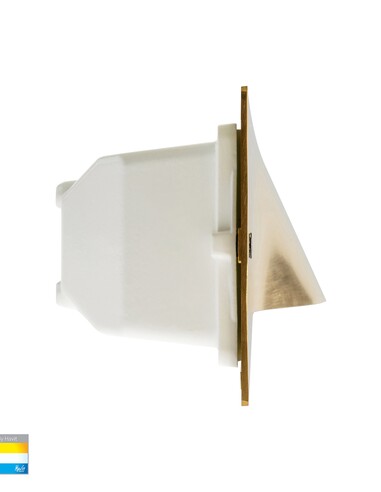 HV3013T-BR-240V - Corba Brass 10W Recessed Brick HV3013T-BR-240V