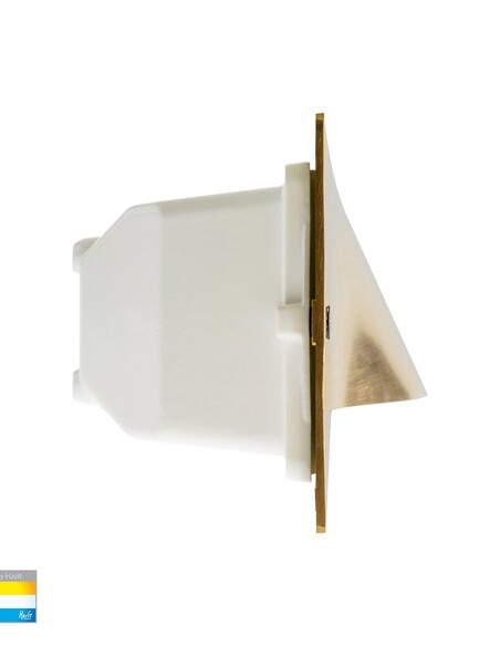 HV3013T-BR-240V - Corba Brass 10W Recessed Brick HV3013T-BR-240V