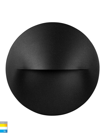 HV3227T-BLK-12V - HV3227T-Black - Lisca Aluminium Black Round LED Wall Light