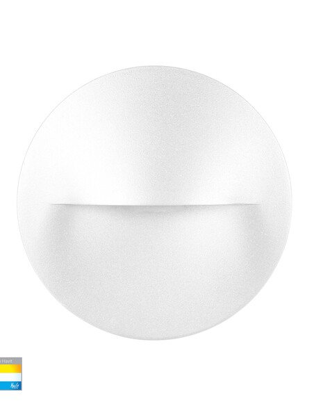 HV3227T-WHT-240V - HV3227T-White - Lisca Aluminium White Round LED Wall Light