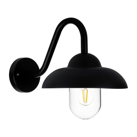 HV3519W-BLK - HV3519W-Black - Loka Aluminium Black Wall Light