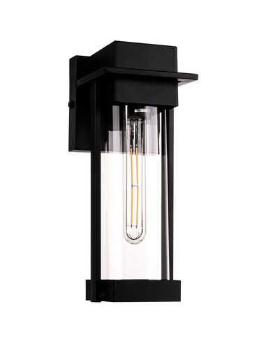HV3537W-S-BLK - HV3537W-S-Black - Ashton Galvanised Iron Black Wall Light