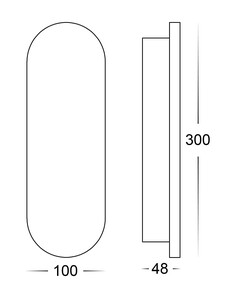HV3561T-BR - Barline Shadow Aluminium Brass 300mm Wall LightHV3561T-BR 2