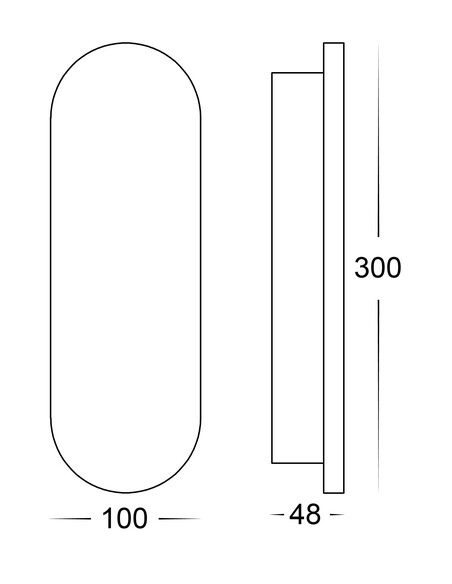 HV3561T-BR - Barline Shadow Aluminium Brass 300mm HV3561T-BR