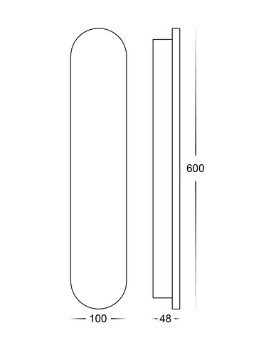 HV3562T-BR - Barline Shadow Aluminium Brass 600mm HV3562T-BR