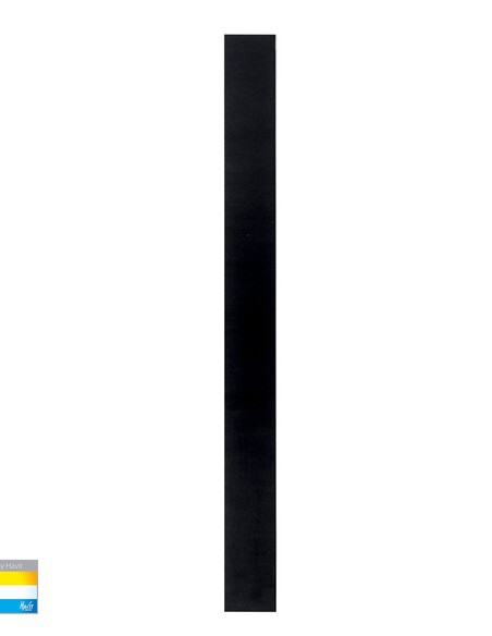 HV3574T-BLK-24V - HV3574T-Black - Barline Shadow Aluminium Black 1000mm Wall Light