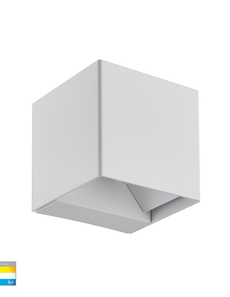 HV3611T-WHT - HV3611T-White - Celes Polycarbonate White Square Up & Down Wall Light