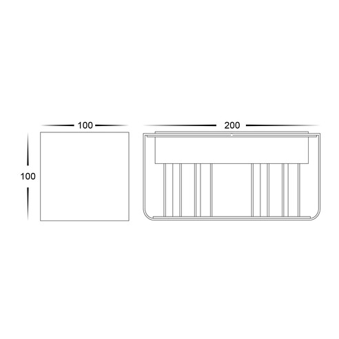 HV36584T-WHT-SQ - HV36584T-White-Square - Versa HV36584T-WHT-SQ