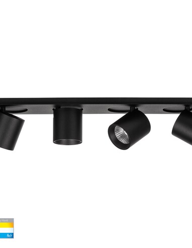 HV4003T-4-BLK - HV4003T-4-Black - Sbarra Black 4 Light Adjustable Bar Light