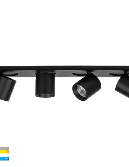 HV4003T-4-BLK - HV4003T-4-Black - Sbarra Black 4 Light Adjustable Bar Light