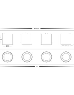 HV4003T-4-BLK - HV4003T-4-Black - Sbarra Black 4 Light HV4003T-4-BLK 2