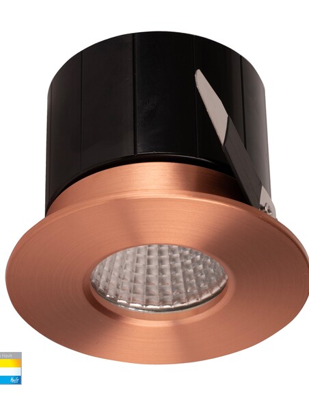HV5511T-CP - Prime Copper Coloured Fixed LED Downlight