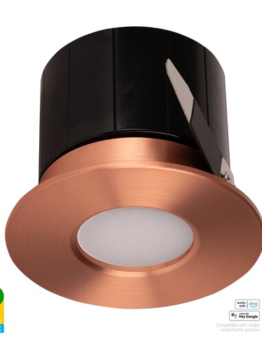 HV5511RGBCW-CP - Prime Copper Coloured Fixed RGBCW WIFI LED Downlight