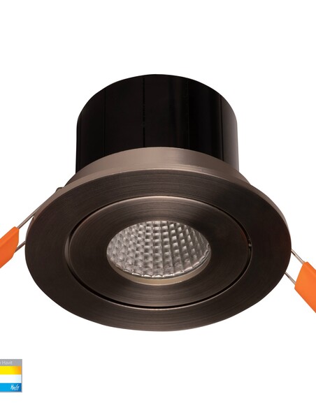 HV5512T-NK - HV5512T-Nickel - Prime Nickel Coloured Tilt LED Downlight